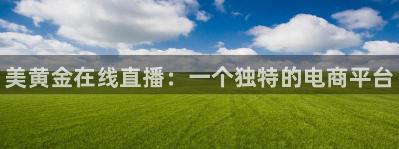 jrkan视频直播nba：美黄金在线直播：一个独特的电商平台